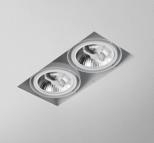 Oprawa wpuszczana AQFORM SQUARES 111x2 trimless 230V biała - OPRAWA POEKSPOZYCYJNA