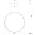Oprawa zwieszana Ramko Echo Vertical żyrandol 60