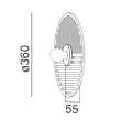 Kinkiet AQFORM IKI round E27 