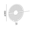 Kinkiet AQFORM IKI round LED spider 