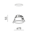 Oprawa wpuszczana AQFORM HOLLOW 8 lens LED 34° 