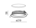 Oprawa wpuszczana AQFORM MIDI RING rim LED 