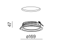 Oprawa wpuszczana AQFORM MINI RING rim LED 