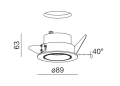 Oprawa wpuszczana AQFORM PUTT move LED hermetic 