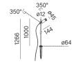 Oprawa stojąca AQFORM DART 38 LED exterior M930 33° upright czarny