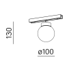 Oprawa do szynoprzewodu AQFORM MODERN BALL simple mini LED microtrack