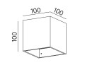 Kinkiet AQFORM MAXI CUBE LED Phase-Control czarny - OPRAWA POEKSPOZYCYJNA