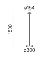 Oprawa stojąca / podłogowa AQFORM MROOM LED M930 upright