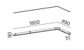 Oprawa wpuszczana AQFORM LENS LINE 180x89 RC LED L930 
