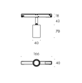 Oprawa do szynoprzewodu LABRA Multisystem LT - Easy Spot 40 AD.48V