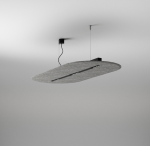 Oprawa zwieszana AQFORM AQfelt OVALL RAFTER points 86 LED section M930