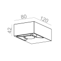Kinkiet AQFORM GOLO LED HERMETIC WALL biały - OPRAWA POEKSPOZYCYJNA