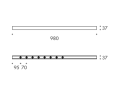Oprawa natynkowa LABRA Linto System - Line Points 6