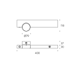 Kinkiet LABRA Nota BS KN 80x1 (L)