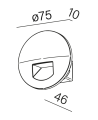 Kinkiet AQFORM EMOT round LED