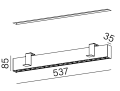 Oprawa wpuszczana AQFORM RAFTER points LED L930 