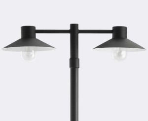 Oprawa zewnętrzna LUND SŁUP PODWÓJNA OPRAWA NORLYS