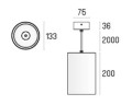 Oprawa zwieszana LABRA PROXA ZW QR111 50W