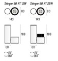 Oprawa natynkowa LABRA STINGER 80 NT 15W On-Off
