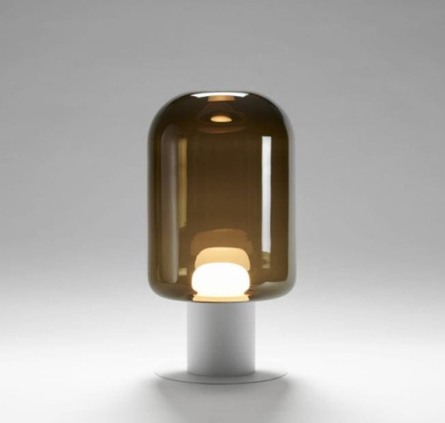 Oprawa stojąca / podłogowa LABRA XILO XL lampa wysoka podstawa szkło barwione ON-OFF