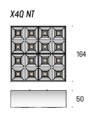 Oprawa natynkowa LABRA OPTA GRID X4Q NT | On-Off