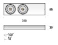 Oprawa natynkowa LABRA OPTA DISK X2 NT | On-Off