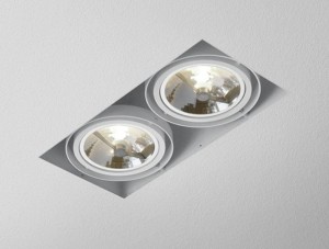 Oprawa wpuszczana AQFORM SQUARES 111x2 trimless czarna - OPRAWA POEKSPOZYCYJNA