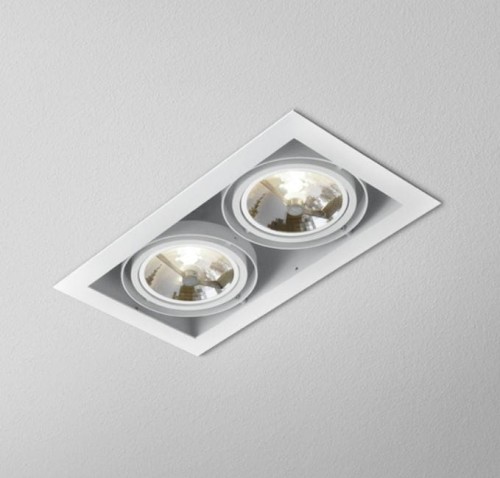 Oprawa wpuszczana AQFORM SQUARES 111x2 biała - OPRAWA POEKSPOZYCYJNA