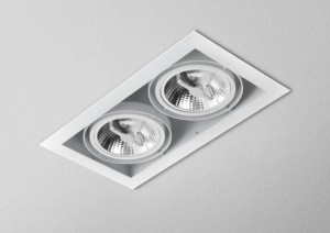 Oprawa wpuszczana AQFORM SQUARES 111x2 230V Phase-Control czarna - OPRAWA POEKSPOZYCYJNA