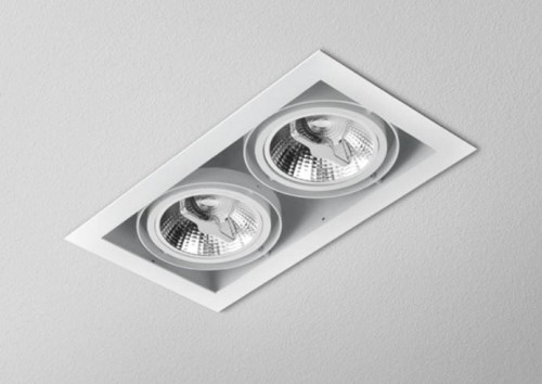 Oprawa wpuszczana AQFORM SQUARES 111x2 230V Phase-Control czarna - OPRAWA POEKSPOZYCYJNA