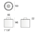 Oprawa natynkowa LABRA NEX 1 NT edge.LED 1x 8W On-Off