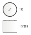 Oprawa natynkowa LABRA TUBULAR 133 NT H110 On-Off