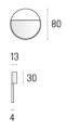 Kinkiet LABRA BOLD R 1.0 KN LED