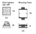 Oprawa wpuszczana LABRA SOLID Lightbox 135.1 WP