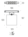 Oprawa do szynoprzewodu LABRA MULTISYSTEM EVO G2 - AD 48V Shift On 4x1 | On-Off