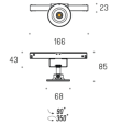 Oprawa do szynoprzewodu LABRA MULTISYSTEM EVO G2 - AD 48V Flato | On-Off