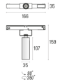Oprawa do szynoprzewodu LABRA MULTISYSTEM EVO G2 - AD 48V Stik On 35x1 v.2 | 8W On-Off