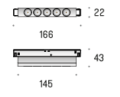 Oprawa do szynoprzewodu LABRA MULTISYSTEM EVO G2 - AD 48V Shift In 5x1 On-Off  10W