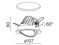 Oprawa wpuszczana AQFORM LED EYE hermetic L930 36° 