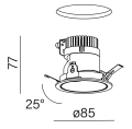 Oprawa wpuszczana AQFORM MORE midi LED M930 36° 