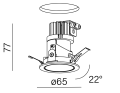 Oprawa wpuszczana AQFORM MORE mini LED M930 25° 