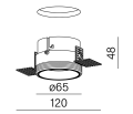 Oprawa wpuszczana AQFORM PUTT midi LED trimless M930 