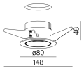 Oprawa wpuszczana AQFORM PUTT midi LED M930 
