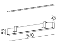 Oprawa wpuszczana AQFORM RAFTER LED M930 naturalne aluminium