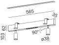 Oprawa wpuszczana AQFORM RAFTER mix LED M930 