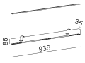 Oprawa wpuszczana AQFORM RAFTER points LED section M930 