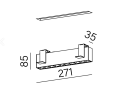 Oprawa wpuszczana AQFORM RAFTER points LED L930 