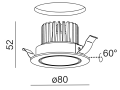 Oprawa wpuszczana AQFORM RING next 50 LED M930 