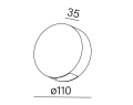 Kinkiet AQFORM LEDPOINT round M930 68° exterior 