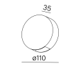 Kinkiet AQFORM LEDPOINT round up&down M930 68° exterior 